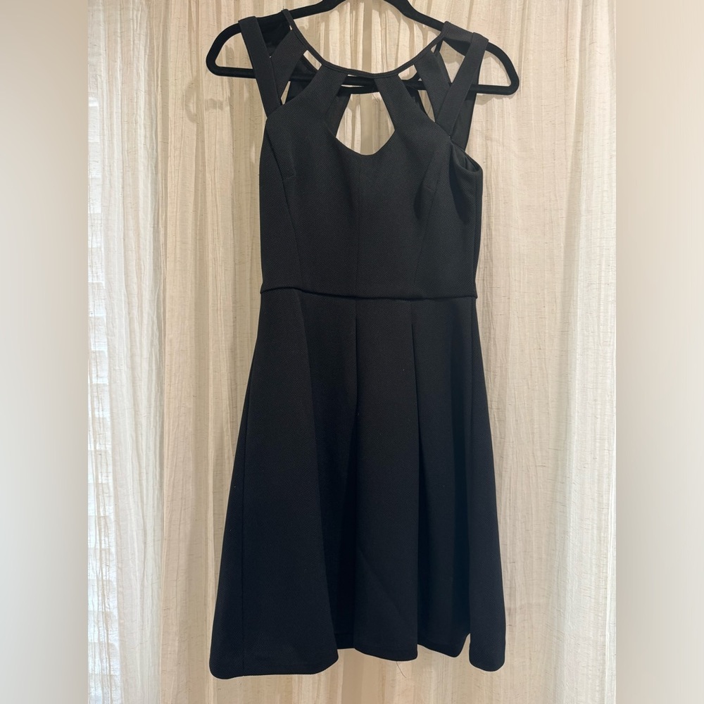 Black cut out dress